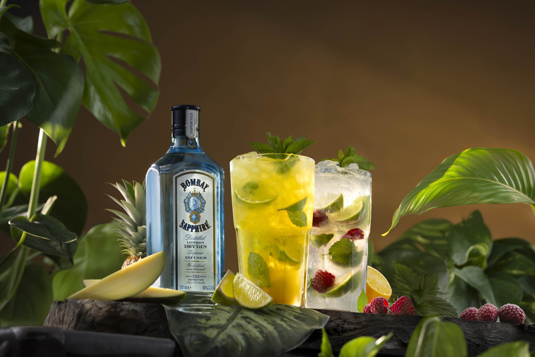 Marken-Inszenierung von Bombay Sapphire und Jack Daniel's im Sausalitos-Look