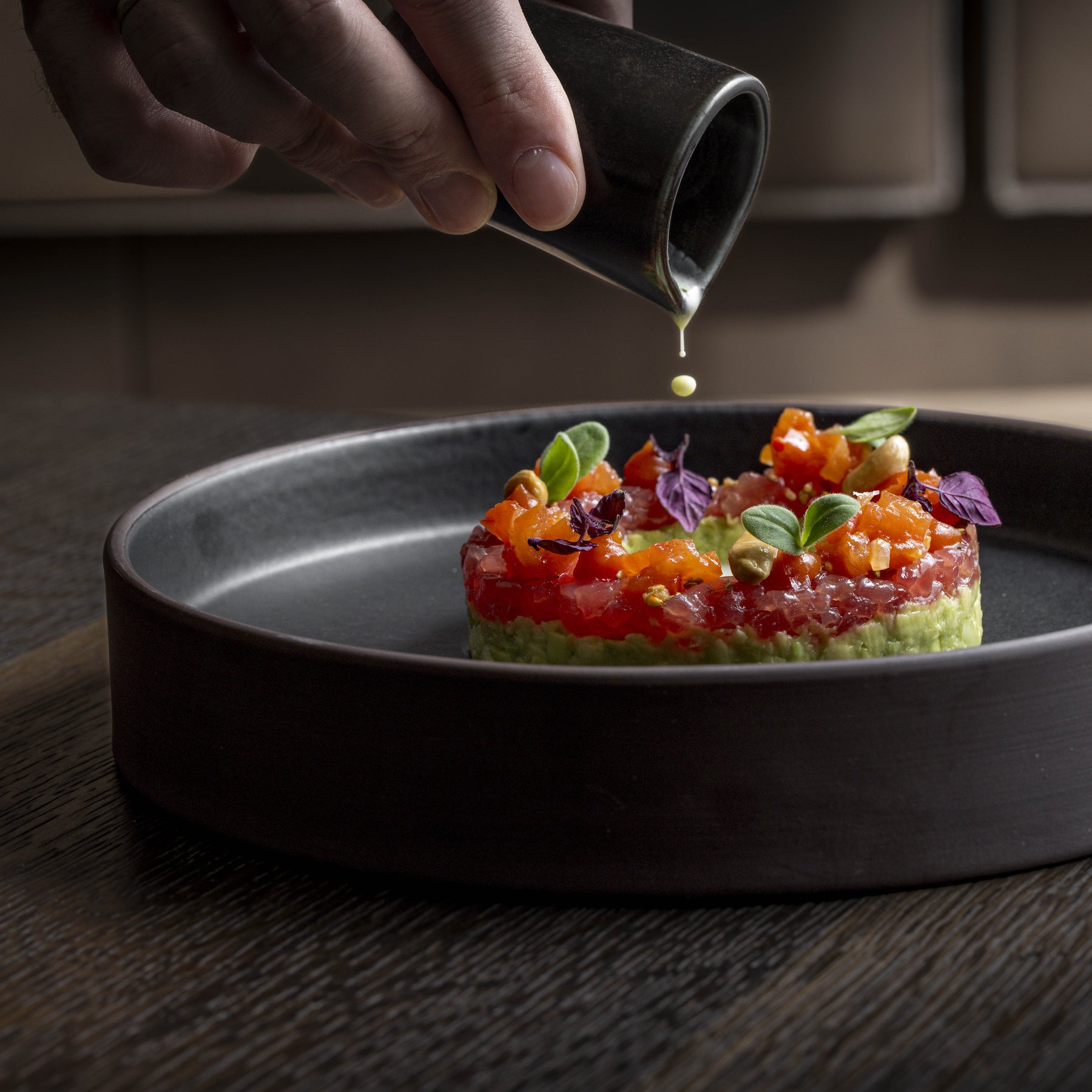 Gourmet-Gericht elegant in Szene gesetzt – hochwertige Foodfotografie für exklusive Restaurants.