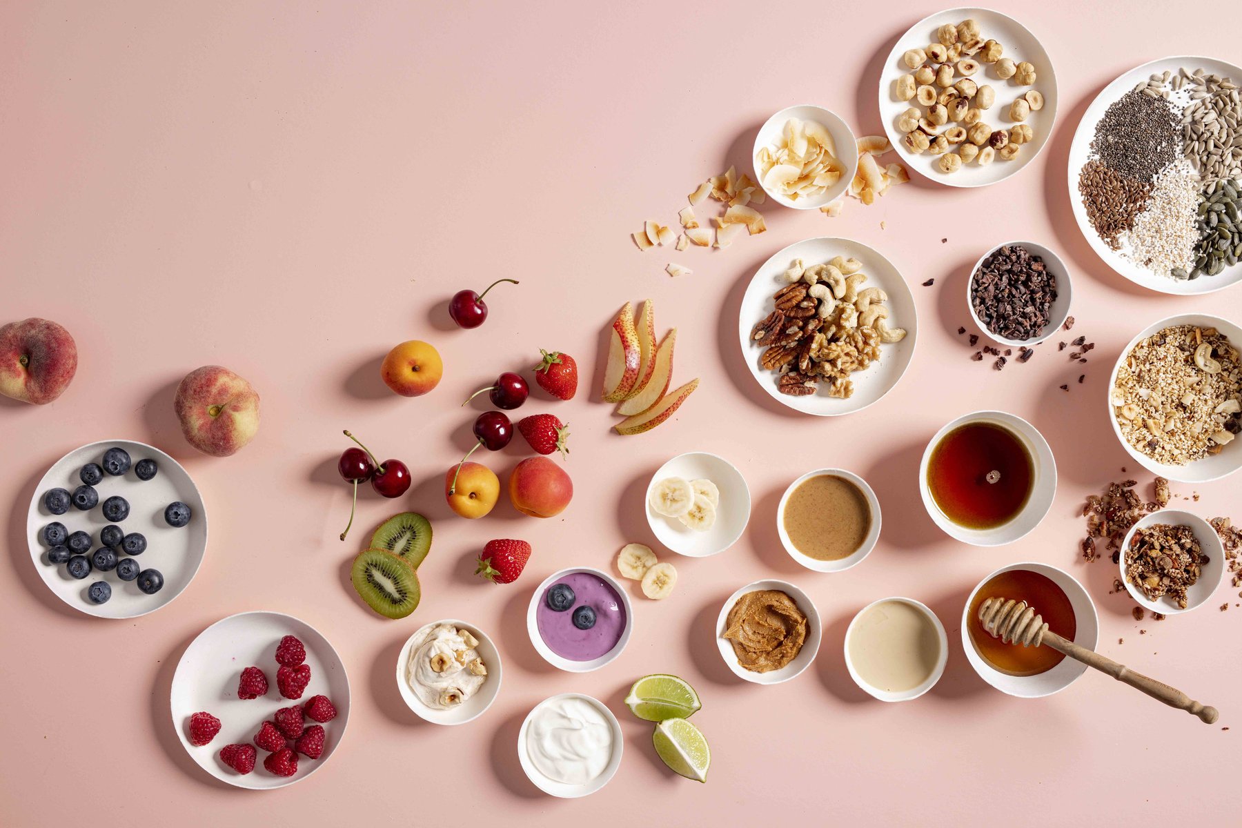 3Bears Porridge Zutaten hochwertig arrangiert – Produktfotografie