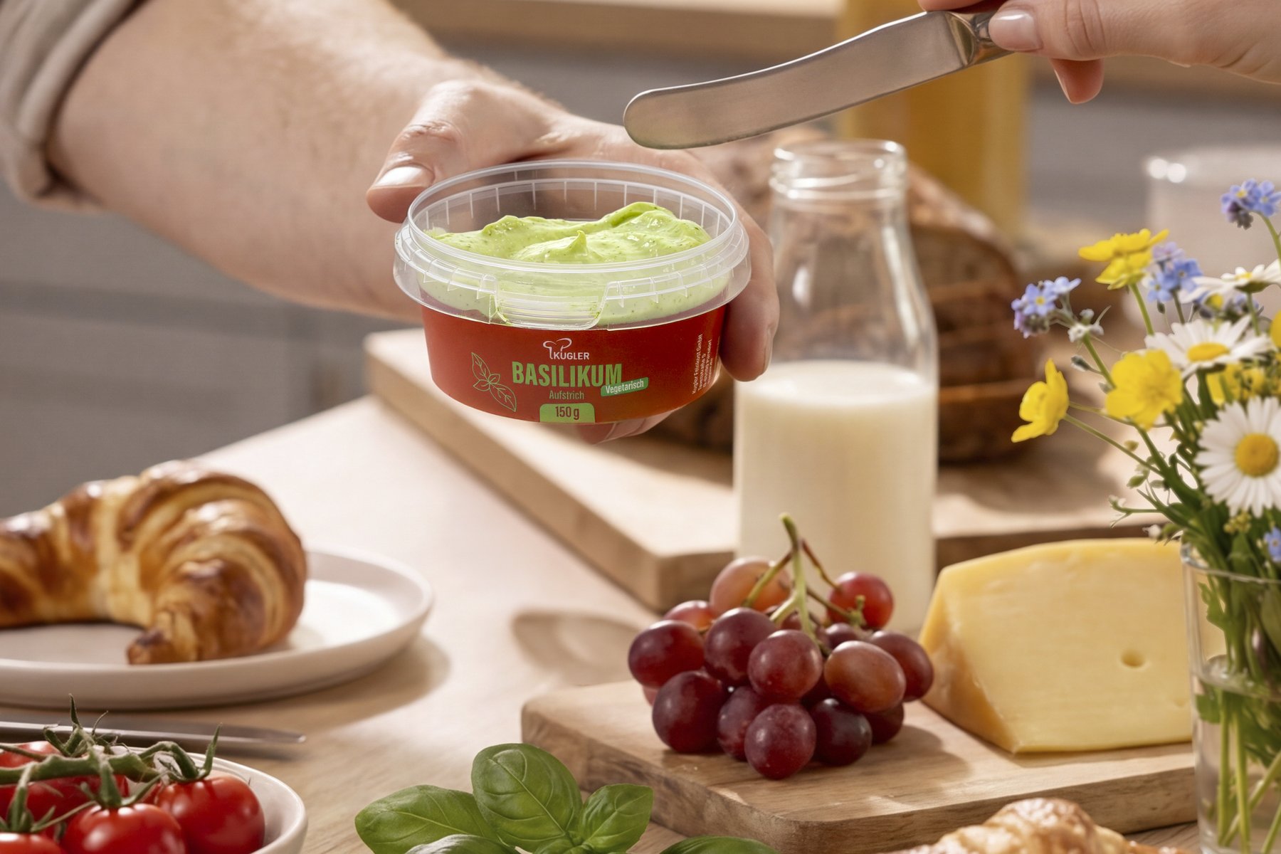 Aufstreichen von Kugler Feinkost – Werbe-Foodfotografie