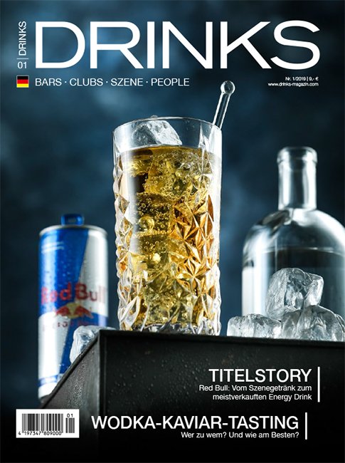 Cover-Motive für das DRINKS Magazin rund um Red Bull – Editorial-Fotografie