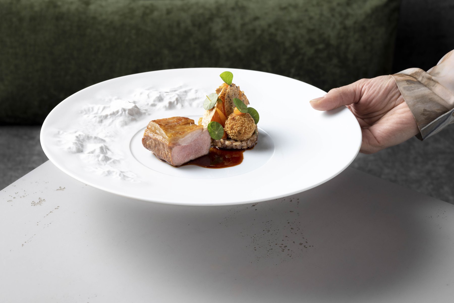 Elegant inszeniertes Gourmet-Gericht – High-End Foodfotografie für exklusive Gastronomie.