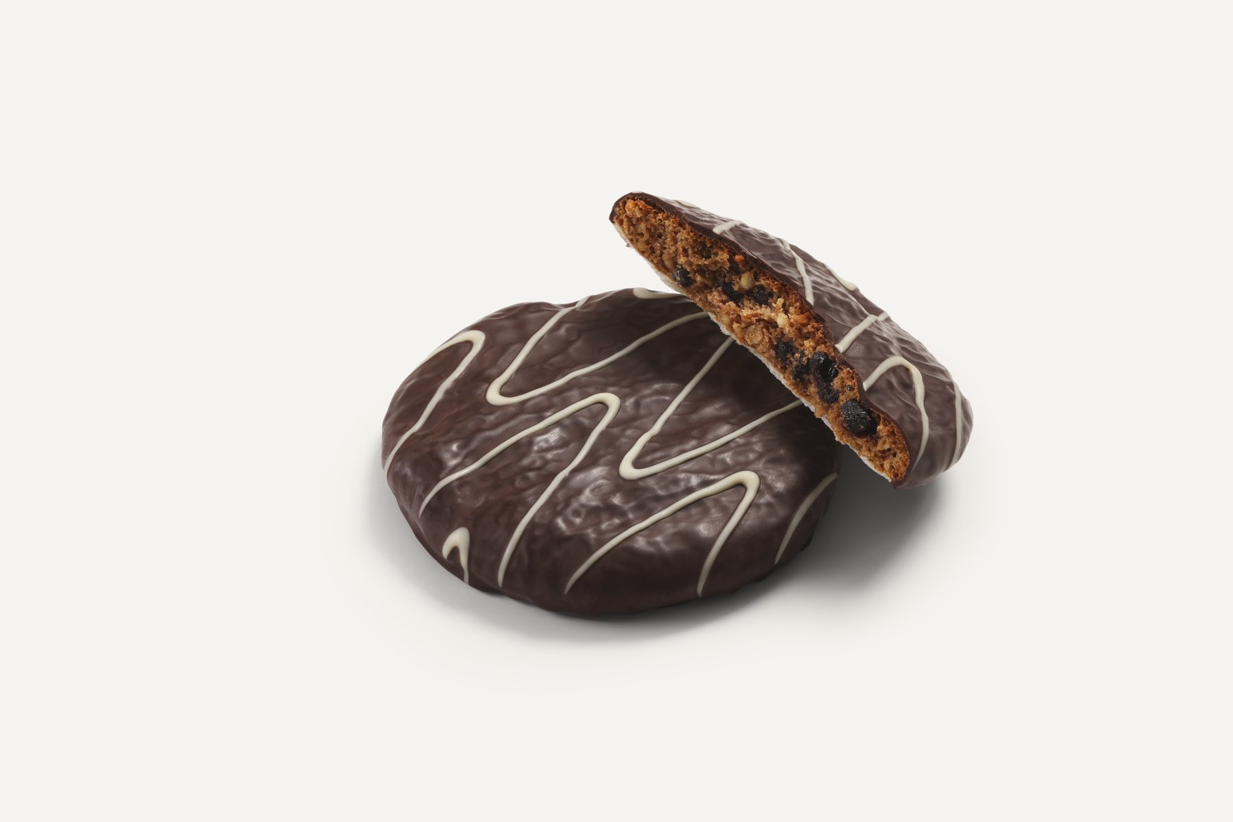 Angeschnittener Elisen-Lebkuchen zur Visualisierung der Textur