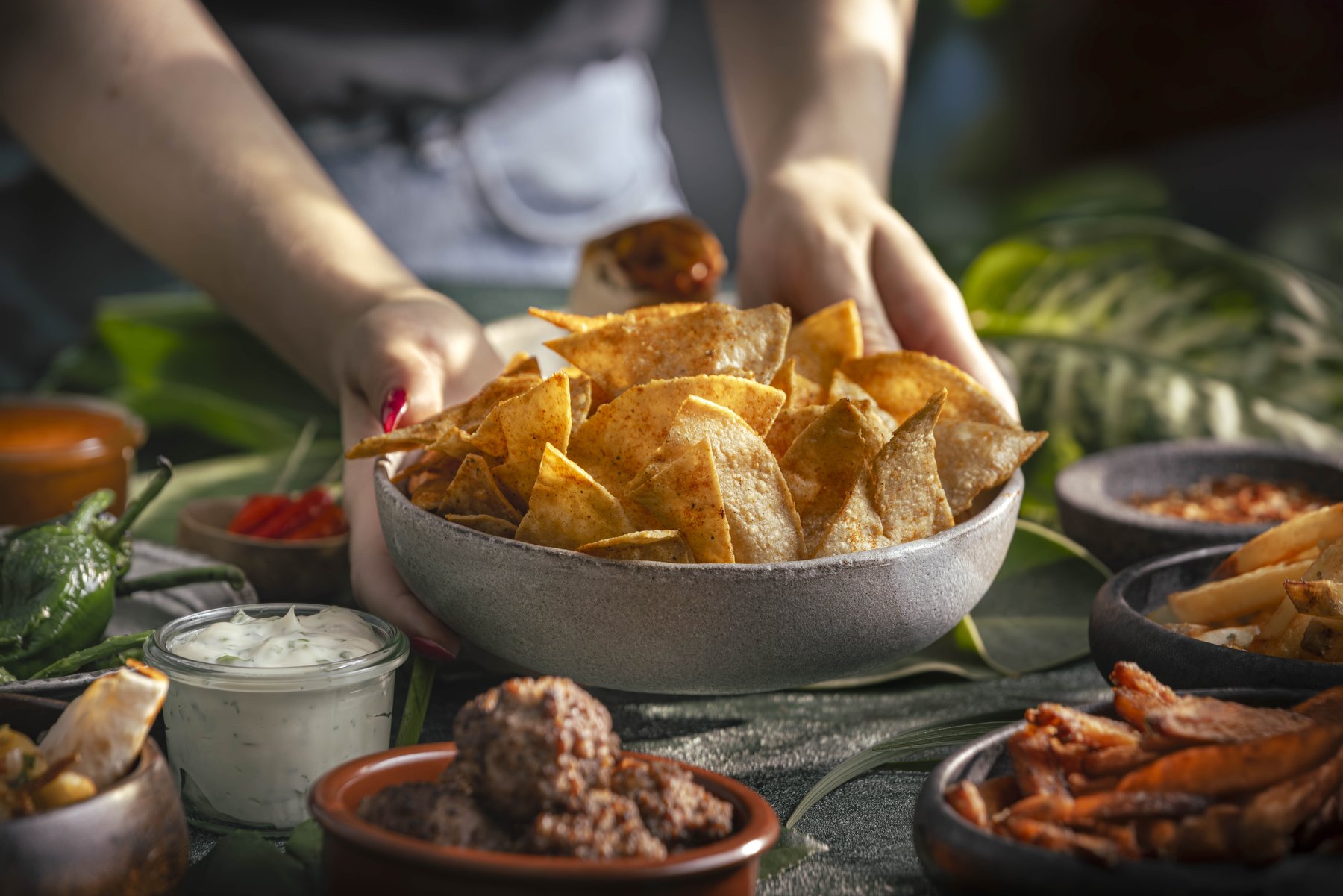 Sausalitos Food-Inszenierung im Jungle-Setting